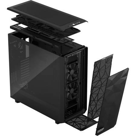 Fractal Design Meshify 2 XL Light TG E-ATX Full-Tower Case, Black