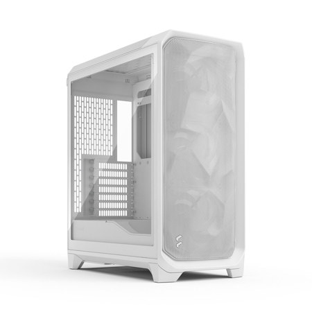 Fractal Design Meshify 3 Clear Tempered Glass E-ATX Mid-Tower Case, White
