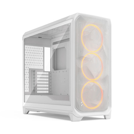 Fractal Design Meshify 3 XL RGB Clear TG E-ATX Full-Tower Computer Case, White