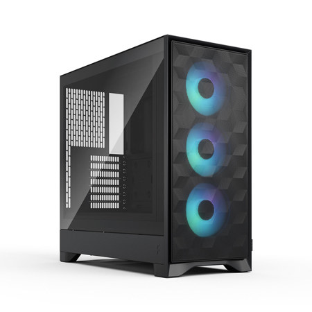 Fractal Design Pop 2 Air RGB Tempered Glass ATX Mid-Tower Computer Case, Black