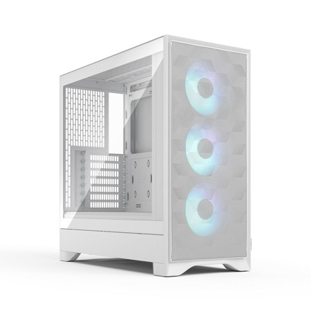Fractal Design Pop 2 Air RGB Tempered Glass ATX Mid-Tower Computer Case, White