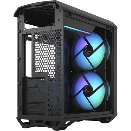  Fractal Design Torrent Compact RGB Black - Light Tint Tempered  Glass Side Panels - Open Grille for Maximum air Intake - Two 180mm RGB PWM  Fans Included - Type C 