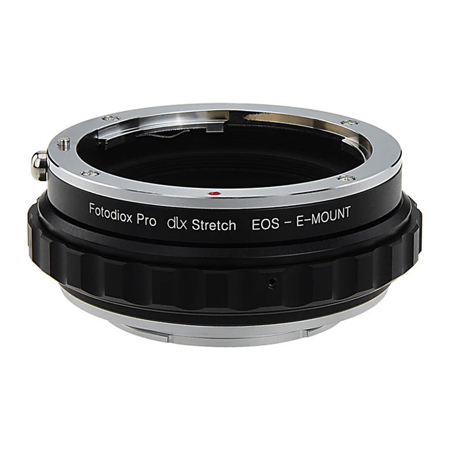 Fotodiox DLX Series Canon EOS (EF/EF-S) D/SLR Lens to Sony Alpha E-Mount Mirrorless Camera Body Stretch Mount Adapter with Macro Focusing Helicoid and Magnetic Drop-In Filters