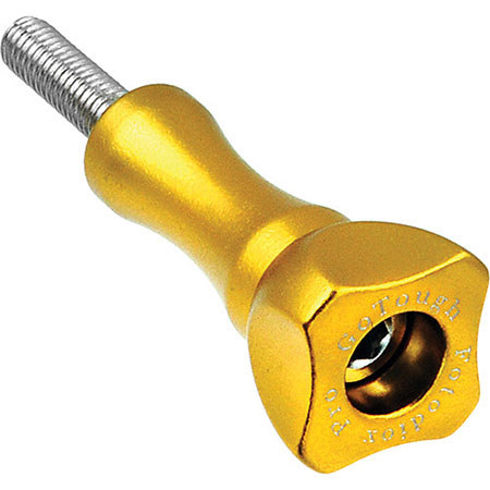 Fotodiox GoTough Medium Thumbscrew with 1.38"/35mm Knob for GoPro Cameras, Gold