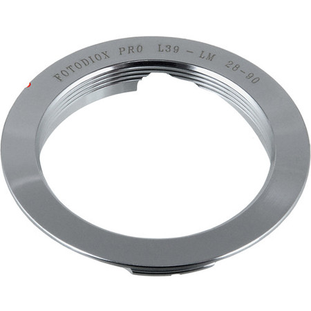 Fotodiox Lens Mount Adapter, M39/L39 Screw Lens to Leica M (28/90mm Frame Line)