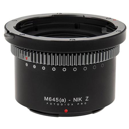 Fotodiox Pro Lens Mount Adapter, Mamiya 645 AF/AF-D Lens to Nikon Z-Mount Camera