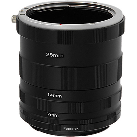 Fotodiox Macro Extension Tube Set for Canon EOS (EF, EF-S) Mount SLR Cameras for Extreme Close-up Photography