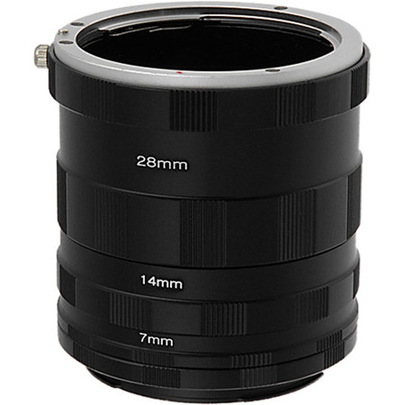 Fotodiox Macro Extension Tube Set for Sony Alpha A-Mount (and Minolta AF) Mount SLR Cameras for Extreme Close-up Photography