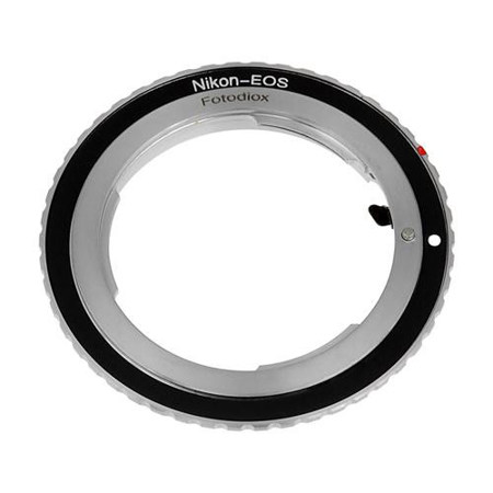 Fotodiox Lens Mount Adapter for Nikon Nikkor F Mount D/SLR Lens to Canon EOS (EF, EF-S) Mount SLR Camera Body, with Generation v10 Focus Confirmation Chip