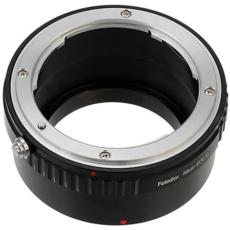 Fotodiox Lens Mount Adapter for Nikon F Mount D/SLR Lens to Canon EF-M Camera
