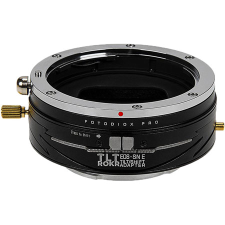 Fotodiox Pro TLT ROKR Tilt/Shift Lens Mount Adapter for Canon EOS EF/EF-S Lenses to Sony Aplha E-mount Cameras