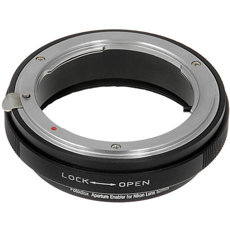 Fotodiox Aperture Control 52mm Filter for Nikon G/DX Lens in Reverse Mount