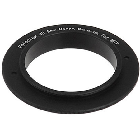 Fotodiox 40.5mm Filter Thread Macro Reverse Mount Adapter Ring for MFT ...