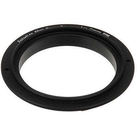 Fotodiox 55mm Filter Thread Macro Reverse Mount Adapter Ring for Canon EF, EF-S