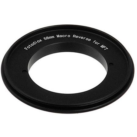 Fotodiox 58mm Filter Thread Macro Reverse Mount Adapter Ring for MFT Cameras