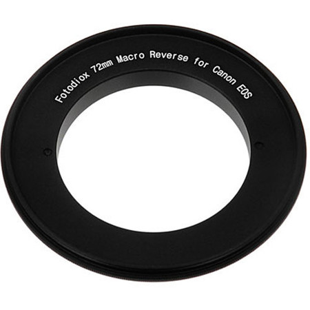 Fotodiox 72mm Filter Thread Macro Reverse Mount Adapter Ring for Nikon F Camera