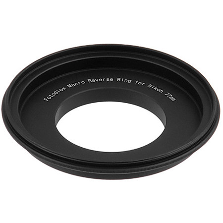 Fotodiox 77mm Filter Thread Macro Reverse Mount Adapter Ring for Nikon F Camera