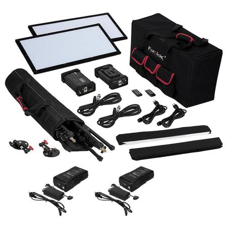 Fotodiox SF70 SkyFiller 1x2' 70w Bi-Color Powerful 2 Light Kit with Stands