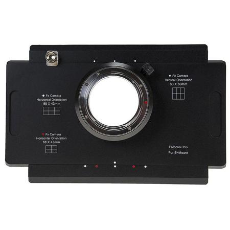 Fotodiox Pro Lens Mount Adapter, Sony E-Mount to 4x5 Camera, Graflok Rear
