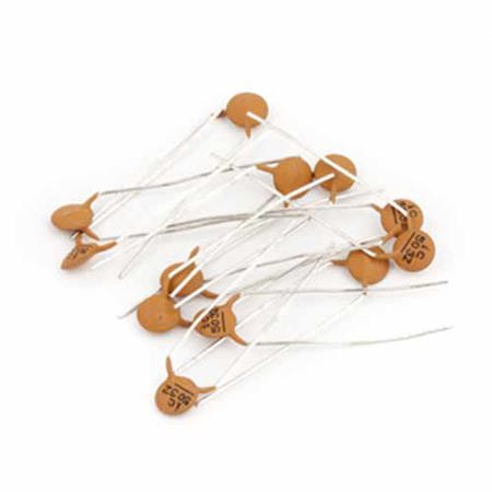 Fender Ceramic Disc .05uF at 100V 20% Capacitor for Guitars and Basses, 12 Pack