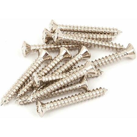 Fender 5x1" Oval Head Mounting Screw for Telecaster & Bass Guitars, 12 Pieces
