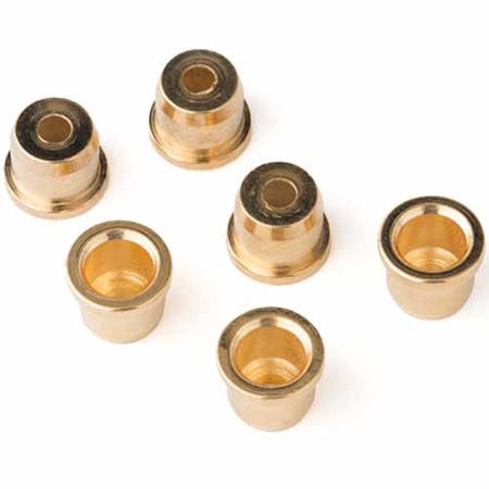 Fender String Ferrule for American Standard Telecaster Guitars, 6 Pack, Gold