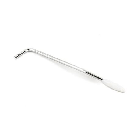 Fender Tremolo Arm with White Tip for Classic Mustang & Jag-Stang Guitar, Chrome