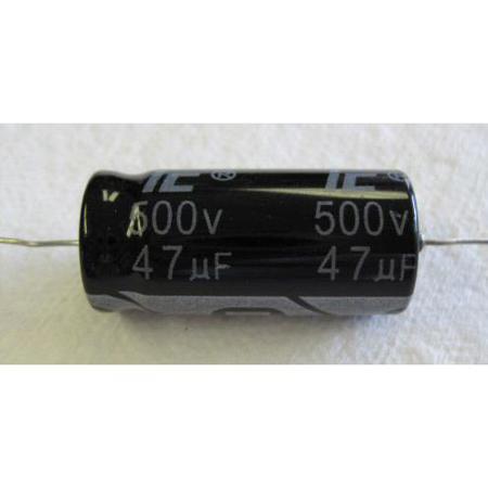 Fender AE AXIAL Electrolytic Capacitor 47uF 500V +50%-10% for Tube Amplifiers