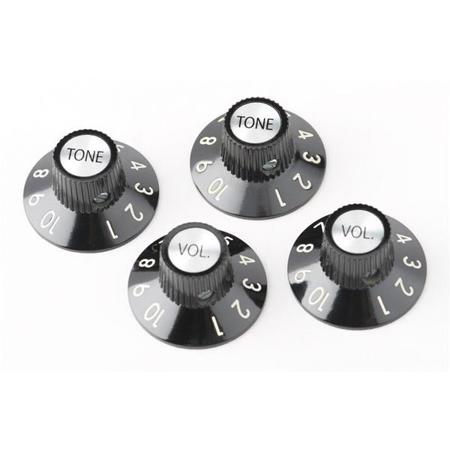 Fender Plastic Control Knob for '72 Telecaster Electric Guitar, 4 Pack