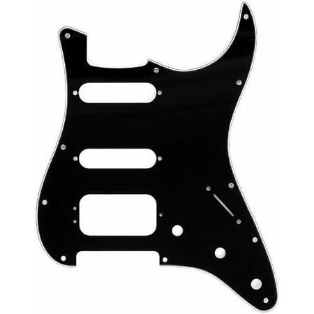 Fender 3-Ply 11-Hole Pickguard for HSS Stratocaster Guitars, Black