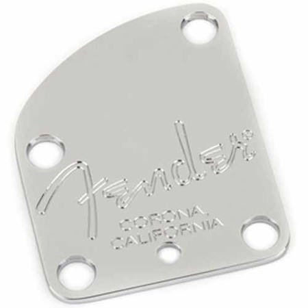 Fender 4-Bolt Neck Plate for American Deluxe Guitars ('04-Present), Chrome