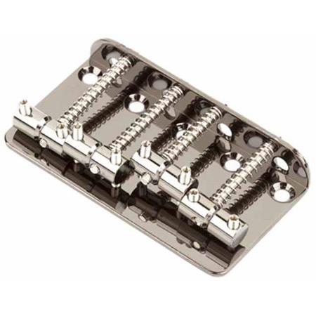 Fender Aerodyne Jazz Bass Bridge Assembly, Import, Black Nickel