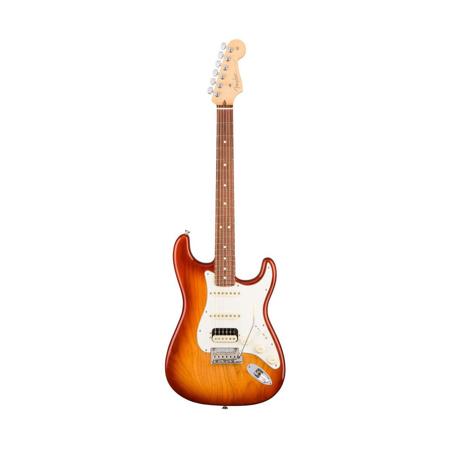 Fender American Professional Stratocaster HSS Shawbucker Electric Guitar, 22 Frets, Modern "Deep C" Neck, Rosewood Fingerboard, Gloss Polyurethane, Sienna Sunburst (Open Box, Never Used)