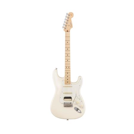 Fender American Professional Stratocaster HSS Shawbucker Electric Guitar, 22 Frets, Modern "Deep C" Neck, Maple Fingerboard, Gloss Polyurethane, Olympic White (Open Box, Never Used)