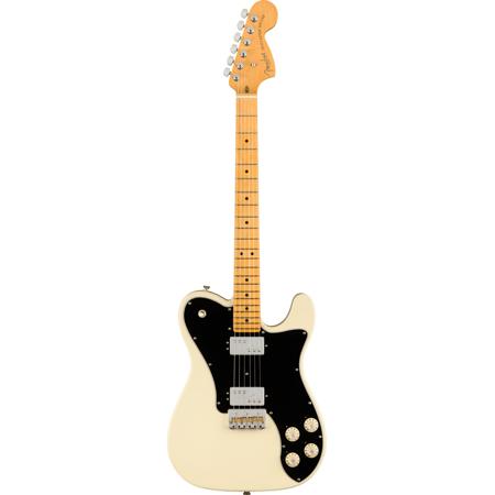 Fender American Professional II Telecaster Deluxe Electric Guitar, Maple Fingerboard, Olympic White