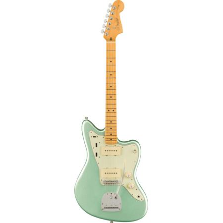 Fender American Professional II Jazzmaster Electric Guitar, Maple Fingerboard, Mystic Surf Green