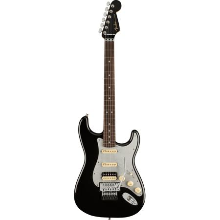 Fender American Ultra Luxe Stratocaster Floyd Rose HSS Electric Guitar, Rosewood Fingerboard, Mystic Black