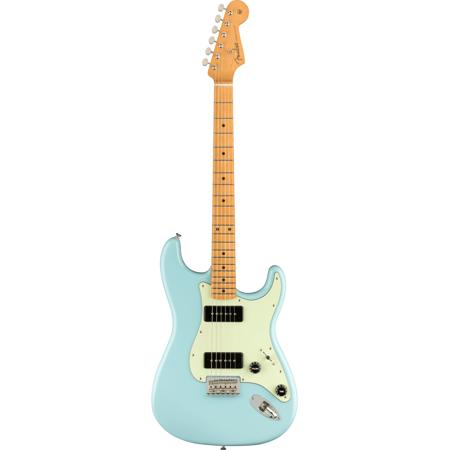 Fender Noventa Stratocaster Electric Guitar, Maple Fingerboard, Daphne Blue