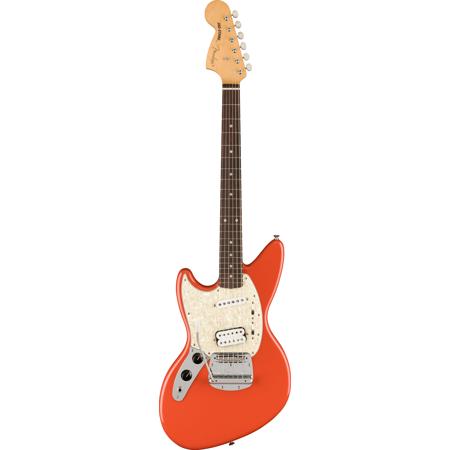 Fender Kurt Cobain Jag-Stang Left-Handed Electric Guitar, Fiesta Red