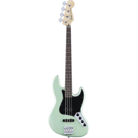 Fender Deluxe Active Jazz Bass Guitar, Rosewood Fingerboard, Surf Pearl