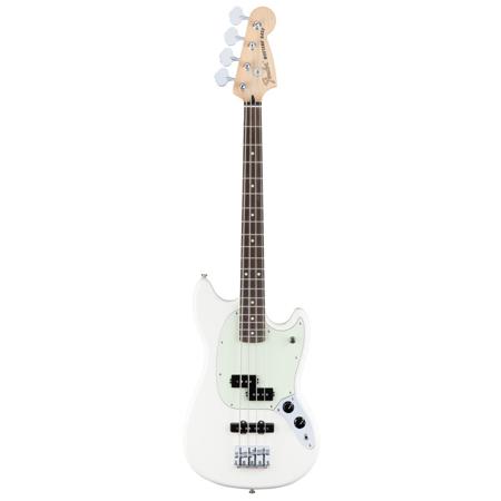 Fender Offset Series Mustang Bass PJ 4-String Electric Guitar, Olympic White