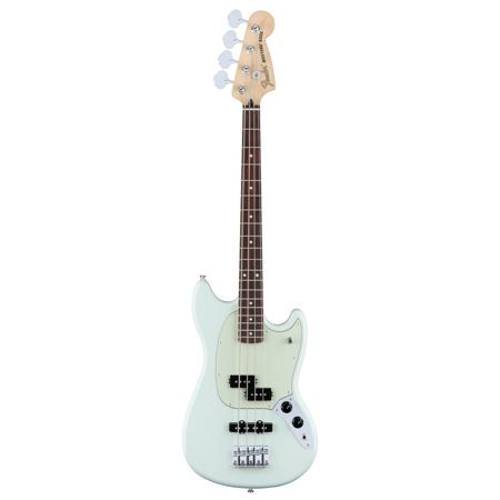 Fender Offset Series Mustang Bass PJ 4-String Electric Guitar, Sonic Blue