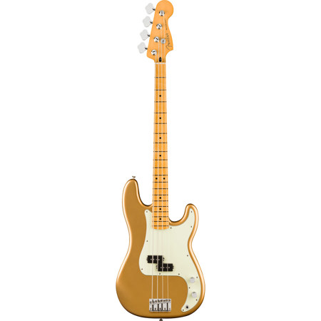 Fender 75th Anniversary Player II Precision Electric Bass Guitar Aztec Gold