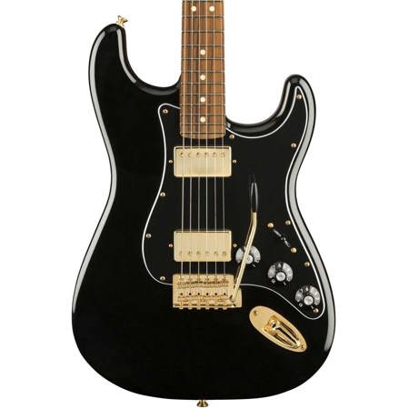 Fender Limited Edition Mahogany Blacktop Stratocaster Electric Guitar, Black