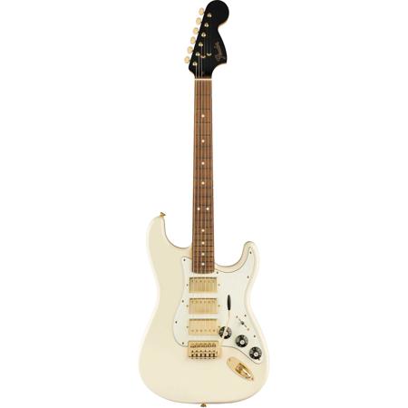Fender LE Mahogany Blacktop Stratocaster HHH Electric Guitar, Olympic White