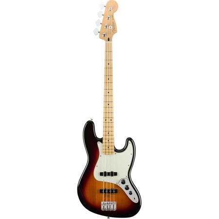 Fender Player Jazz Electric Bass Guitar, Maple, 3-Color Sunburst 