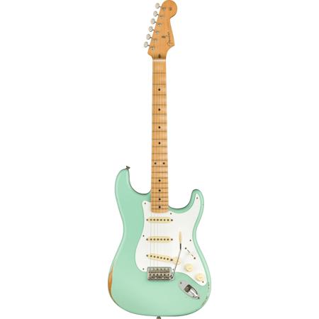 Fender Vintera Road Worn '50s Stratocaster Electric Guitar, Maple, Surf Green