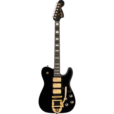 Fender Parallel Universe II Troublemaker Tele Deluxe Bigsby Guitar, Black