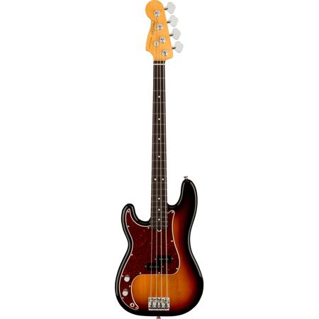 Fender American Professional II Left-Handed Precision Bass Guitar, Rosewood Fingerboard, 3-Color Sunburst