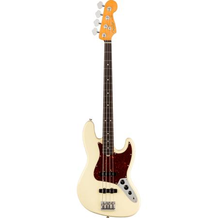 Fender American Professional II Jazz Bass Guitar, Rosewood, Olympic White